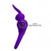 Эрекционное кольцо с вибрацией PRETTY LOVE VIBRANT PENIS RING III Purple