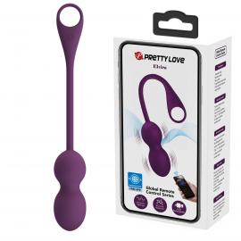 Вагинальные шарики Pretty love Elvira dark Purple, 12 vibration functions Mobile APP Long-distance Co - 1