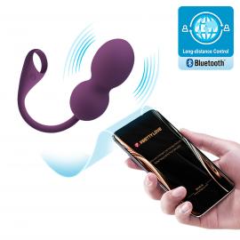 Вагинальные шарики Pretty love Elvira dark Purple, 12 vibration functions Mobile APP Long-distance Co - 7