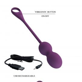 Вагинальные шарики Pretty love Elvira dark Purple, 12 vibration functions Mobile APP Long-distance Co - 8