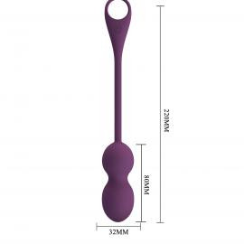 Вагинальные шарики Pretty love Elvira dark Purple, 12 vibration functions Mobile APP Long-distance Co - 3