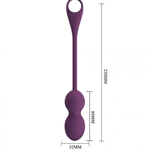 Вагинальные шарики Pretty love Elvira dark Purple, 12 vibration functions Mobile APP Long-distance Co