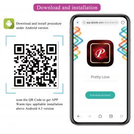 Вагинальные шарики Pretty love Elvira dark Purple, 12 vibration functions Mobile APP Long-distance Co - 9