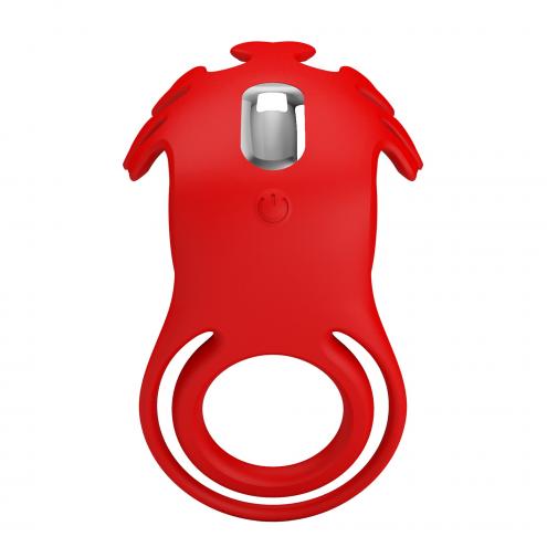 Виброкольцо PRETTY LOVE - VIBRATION PENIS RING, Ruben, 7 vibration functions red