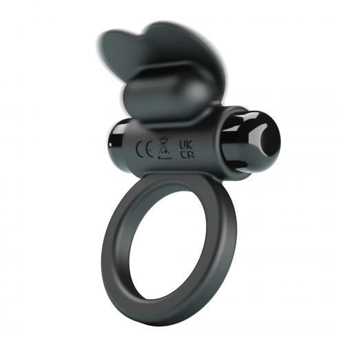 Виброкольцо PRETTY LOVE VIBRANT PENIS RING DEBONAIRE Black, 10 vibration functions