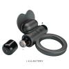 Виброкольцо PRETTY LOVE VIBRANT PENIS RING DEBONAIRE Black, 10 vibration functions