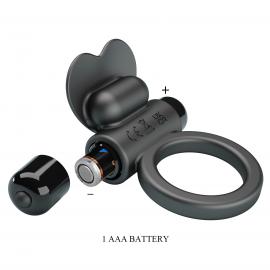 Виброкольцо PRETTY LOVE VIBRANT PENIS RING DEBONAIRE Black, 10 vibration functions - 5