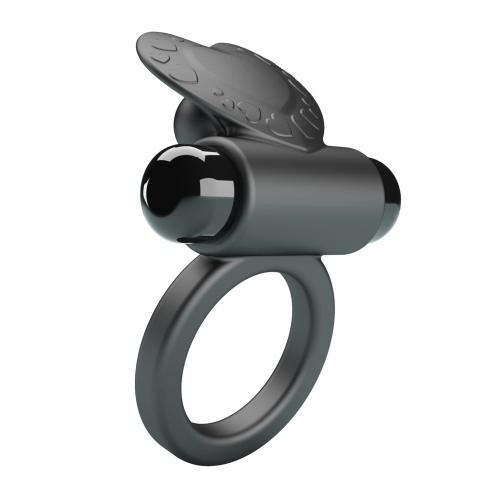 Виброкольцо PRETTY LOVE VIBRANT PENIS RING DEBONAIRE Black, 10 vibration functions