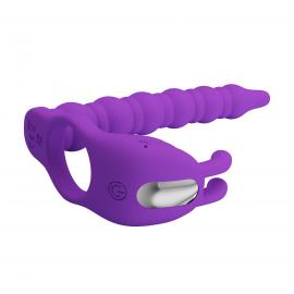 Виброкольцо PRETTY LOVE Blackney purple, 7 vibration functions Memory function - 3