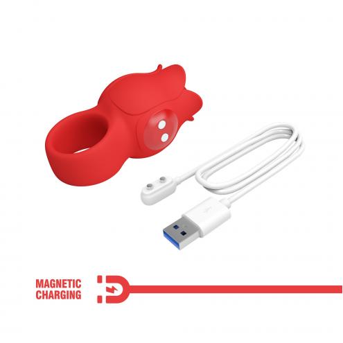Віброкільце на палець PRETTY LOVE JAE, 10 vibration functions, Silicone ABS