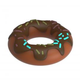 Кольцо для члена Pretty Love Choco Super Donut Silicone Cock Ring - 4