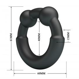 Кільце на пеніс MECO, super soft silicone, Waterproof - 4
