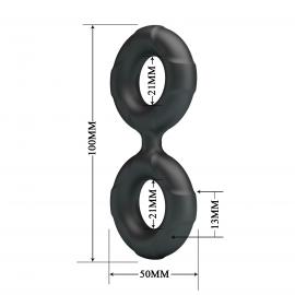 Ерекційне кільце Crazy Bull Super Soft Silicone Radwan, чорне - 6