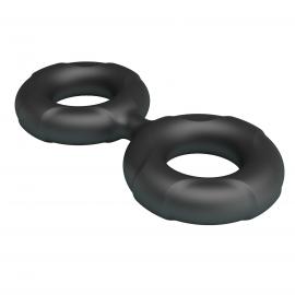 Ерекційне кільце Crazy Bull Super Soft Silicone Radwan, чорне - 2