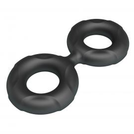Ерекційне кільце Crazy Bull Super Soft Silicone Radwan, чорне - 7