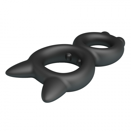 Эрекционное кольцо Crazy Bull Super Soft Silicone Toran, черное