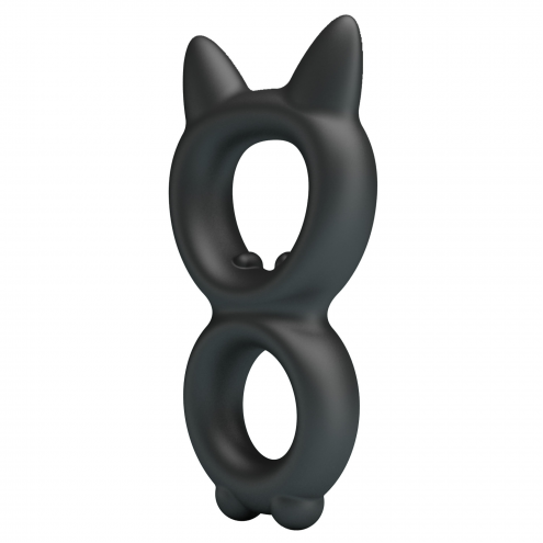 Эрекционное кольцо Crazy Bull Super Soft Silicone Toran, черное
