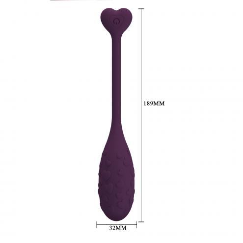 Виброяйцо PRETTY LOVE Fisherman Purple, 12 vibration functions Mobile APP remote control