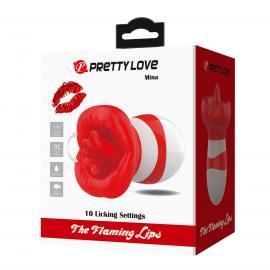 Вибростимулятор PRETTY LOVE Mina TPR ABS 10 licking settings - 4