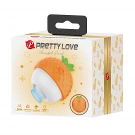 Кліторальний вібратор з пульсацією Pretty Love Pineapple Secret, помаранчевий - 2