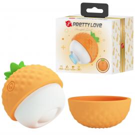 Кліторальний вібратор з пульсацією Pretty Love Pineapple Secret, помаранчевий - 1
