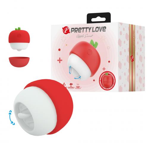 Вібростимулятор PRETTY LOVE APPLE SECRET, 12 licking settings, Silicone ABS