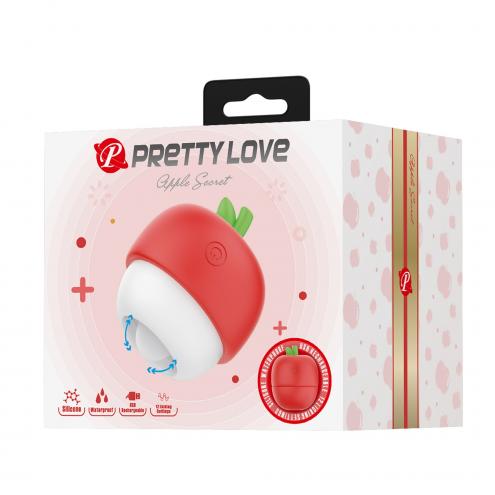 Вібростимулятор PRETTY LOVE APPLE SECRET, 12 licking settings, Silicone ABS