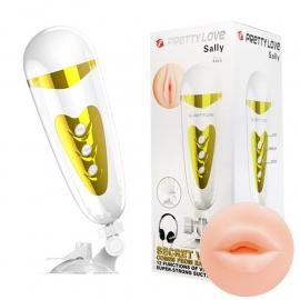 Мастурбатор губи PRETTY LOVE-SALLY, 12 vibration - 4