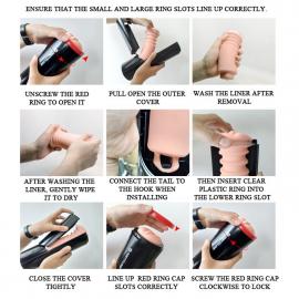 Вагина реалистичная Pretty Love Ozy Vagina в черном футляре - 8