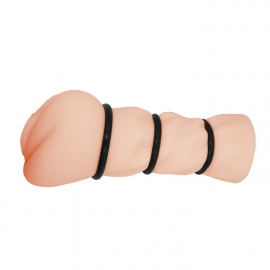 Мастурбатор вагіна з кільцями CRAZY BULL - Pocket Pussy - 5