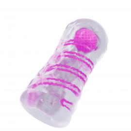 Прозорий мастурбатор вагіна PRETTY LOVE - Transparent masturbator, pink - 5