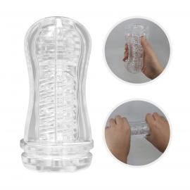 Прозорий мастурбатор вагіна PRETTY LOVE VACUUM CUP MASTURBATOR Stellar ABS TPR - 7
