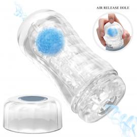 Прозорий мастурбатор вагіна PRETTY LOVE VACUUM CUP MASTURBATOR Planet ABS TPR - 4
