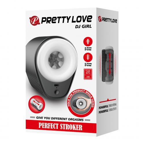 Мастурбатор PRETTY LOVE Dj Girl, 5 vibration functions 5 thrusting settings