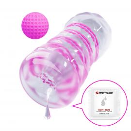 Прозрачный мастурбатор вагина PRETTY LOVE - Transparent masturbator, pink - 8