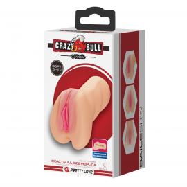 Мастурбатор вагіна CRAZY BULL Caroline, Double holes TPR - 6