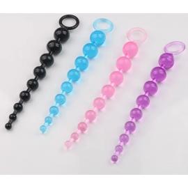 Анальні буси довгі чорні - 3