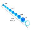 Анальные бусы на жесткой связке цвет ассорти