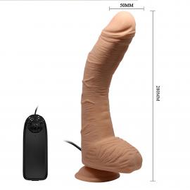 Фалоімітатор з мошонкою з вібро BEAUTIFUL ALEX DILDO - 2