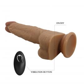 Вібратор на присосці PRETTY LOVE Jonathan 8,3 Light Brown, 3 vibration functions Thrusting Wireles - 3