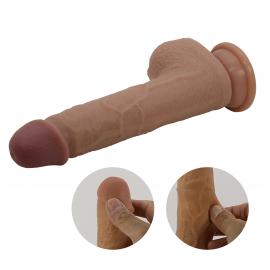 Вібратор на присосці PRETTY LOVE - Tommy 8,9'' Light Brown, 3 vibration functions 3 - 8