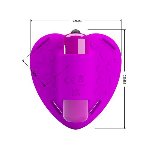 Кліторальний стимулятор PRETTY LOVE - Clitoral Massager, Heartbeat, 10 vibration functions