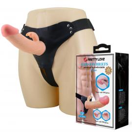 Порожній страпон Pretty Love Harness Briefs Mavis, тілесний - 1