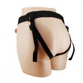 Порожній страпон Pretty Love Harness Briefs Mavis, тілесний - 6
