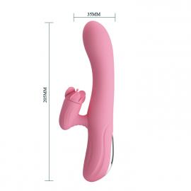 Вібратор PRETTY LOVE GINA 4 rotation 7 vibration USB - 4