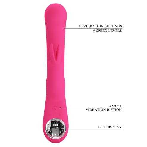 Вібратор PRETTY LOVE Lamar Pink, 10 vibration functions 9 speed levels