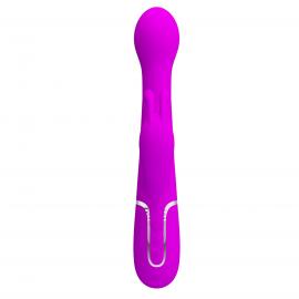 Вібратор PRETTY LOVE Dejon Twinkled Tenderness Purple, 7 vibration functions 4 thrusting settings 4 - 3