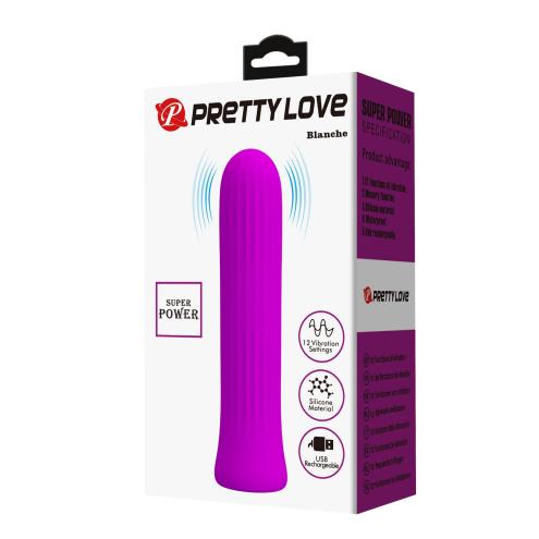 Вибратор PRETTY LOVE Blanche Purple, 12 vibration functions Memory function