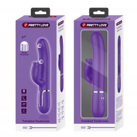 Вібратор PRETTY LOVE Gigi dark purple, 7 thumping functions 7 licking modes - 11