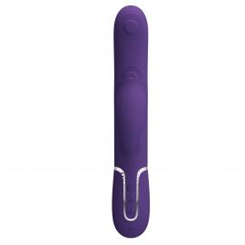 Вібратор PRETTY LOVE Gigi dark purple, 7 thumping functions 7 licking modes - 3